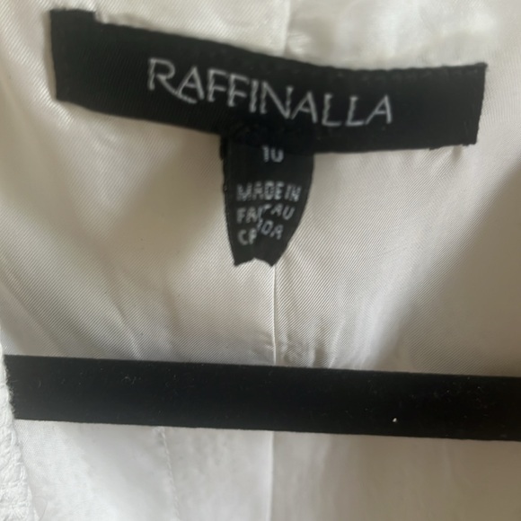 Ladies, white blazer three-quarter sleeve - Picture 2 of 3